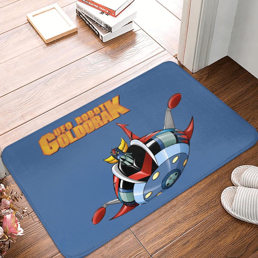 UFO Robot Mazinger Z Front Door Floor Entrance Mats Outdoor Anime Bath Kitchen Doormat Bedroom Carpet Rug
