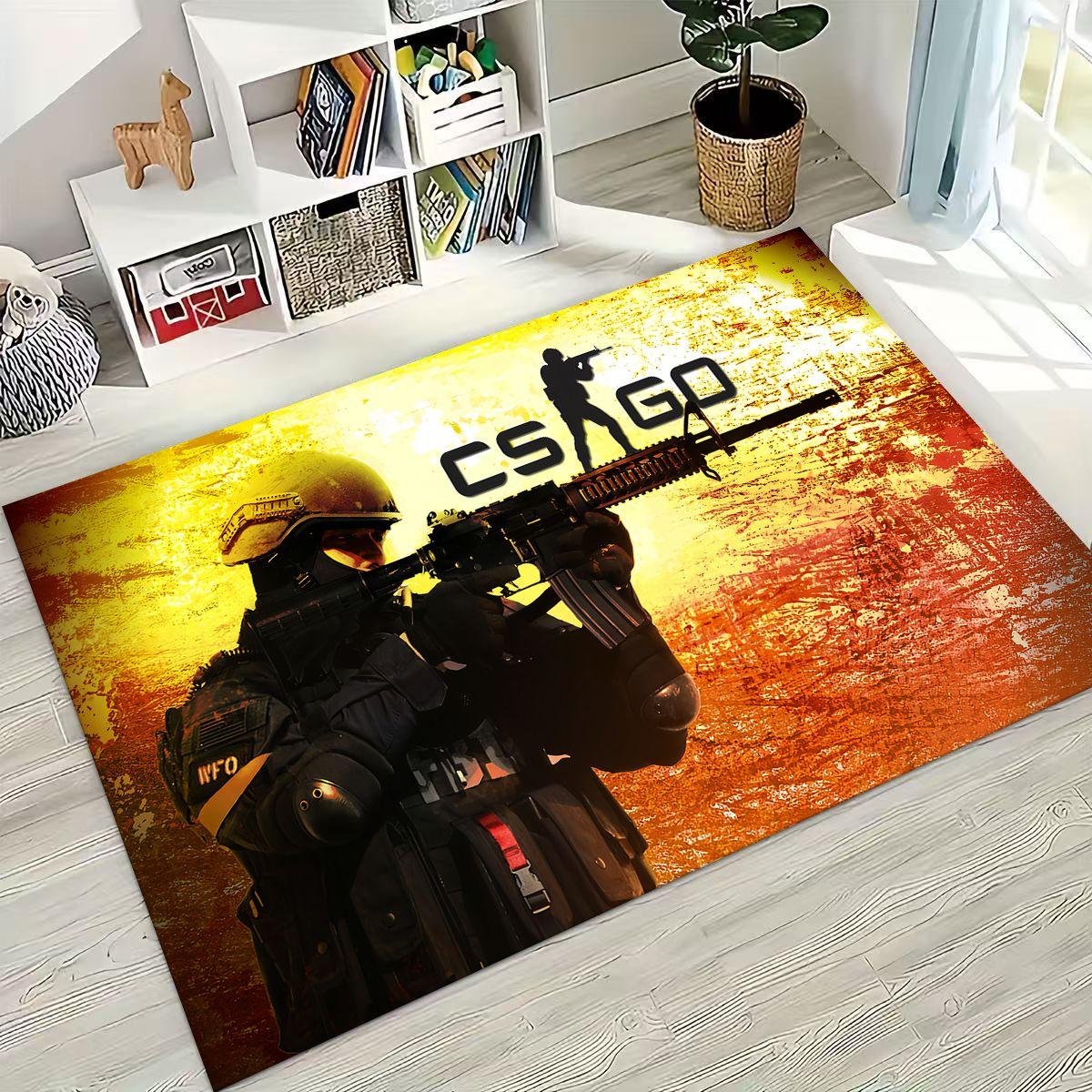 

Коврик для игровой комнаты CS GO Counter Strike, 27 стилей, для спальни, гостиной, дивана, прихожей, большой нескользящий коврик для игр детей 40x60cm( 15x23in )