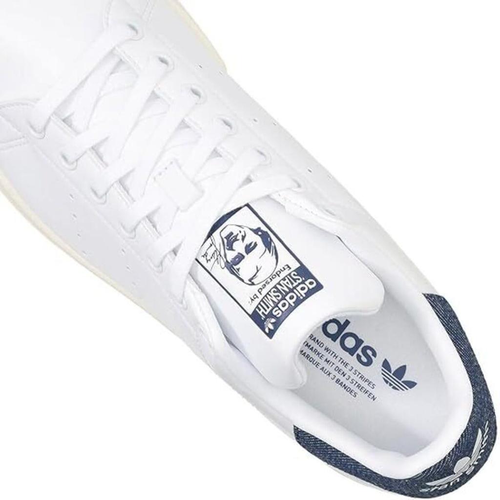 Adidas Stan Smith Size Footwear, White/Dark Obsidian/Off-White, JP8658, 22.0cm
