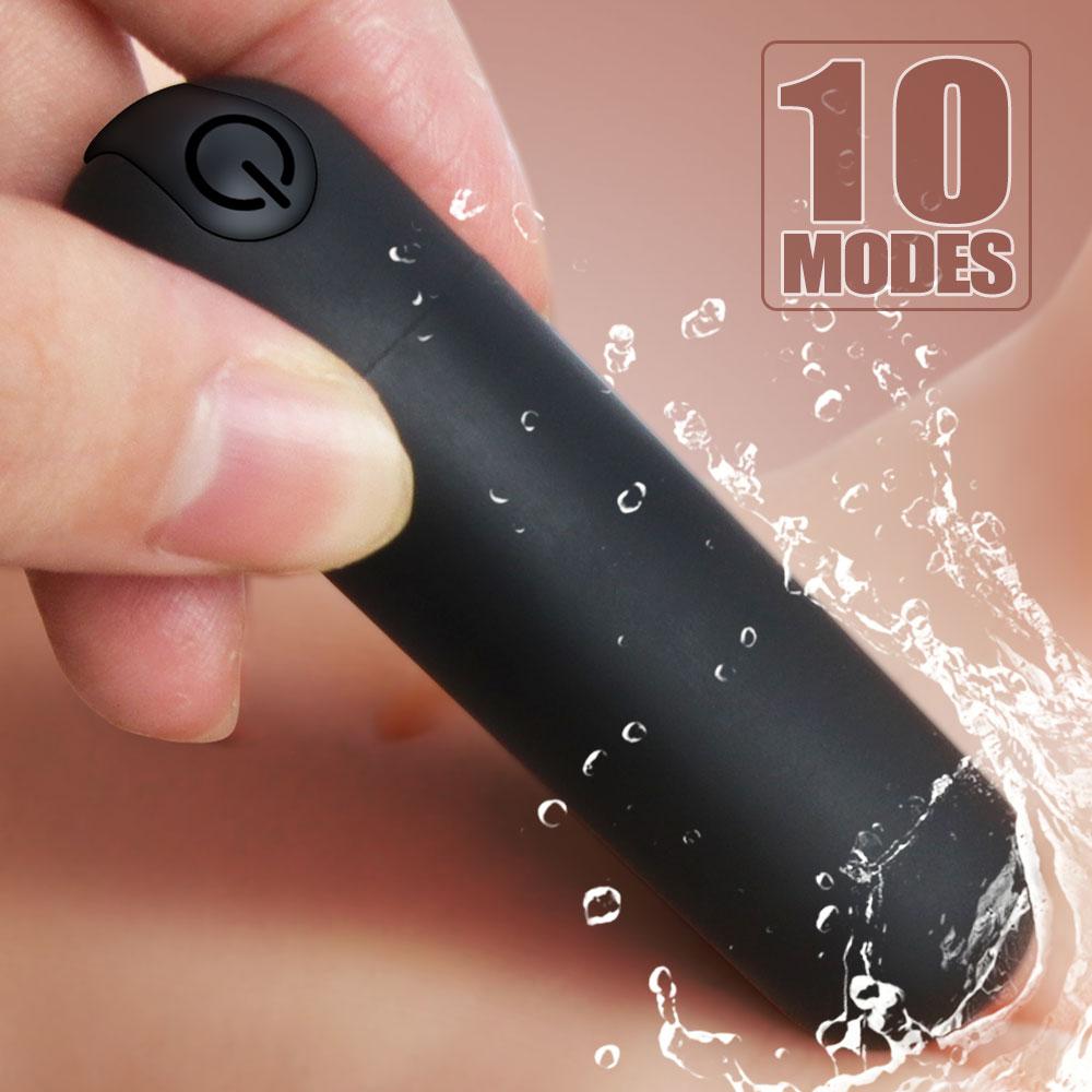 Mini Bullet Vibrator for Women Made of Body-Safe Silicone Fully Waterproof Personal Clit Stimulators Massager with 10 Vibration