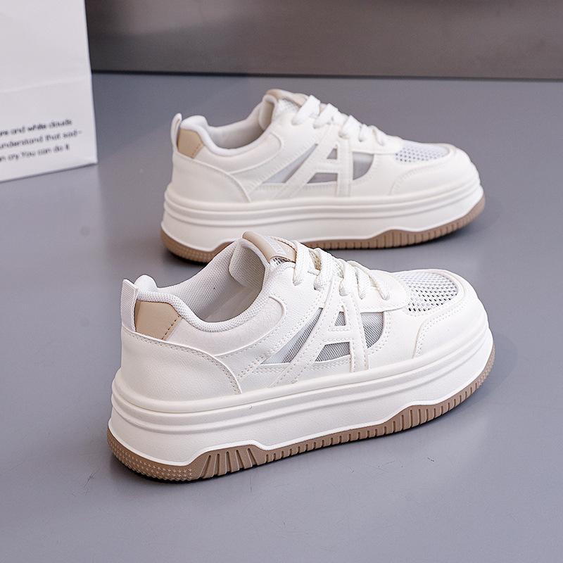 

Новые женские кроссовки - повседневные модные универсальные на шнуровке, не утомляют ноги, нескользящие, амортизирующие, с поддержкой свода стопы, удобные сетчатые дышащие туфли 35 хаки