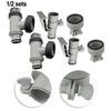 For Above Ground Pool Hose Adapter Set with Plunger Valves Designed for Seamless Integration with Sand Filter Pumps