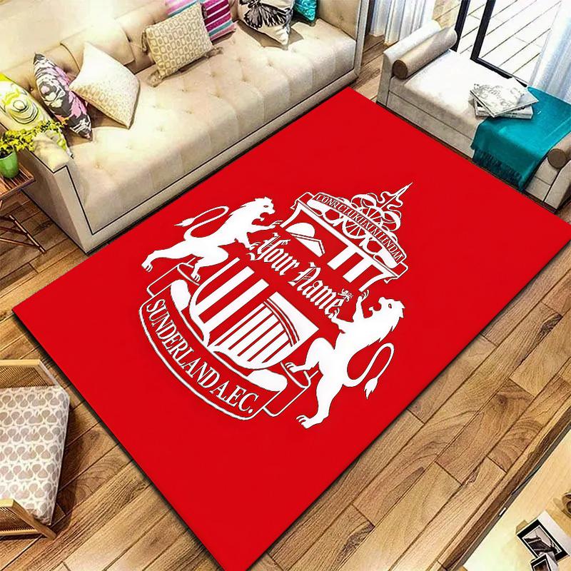 Sunderland futbolo klubo individualaus pavadinimo kilimas svetainei, miegamajam, namų sofos dekoravimui, vaikų žaidimų neslystanti grindų danga