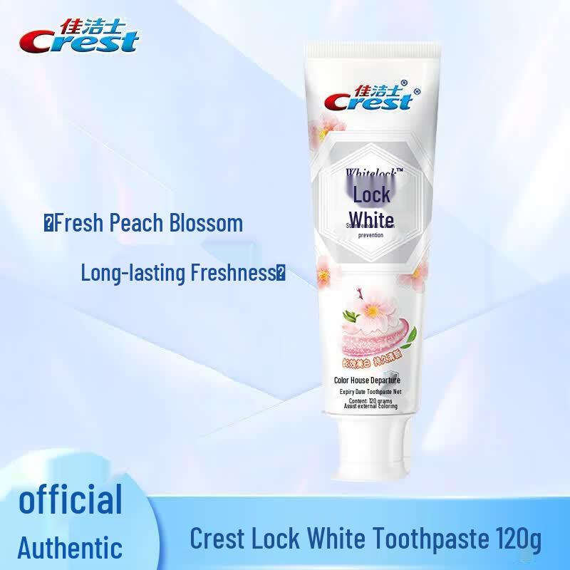 Crest Dual Color Lock White Whitening Toothpaste