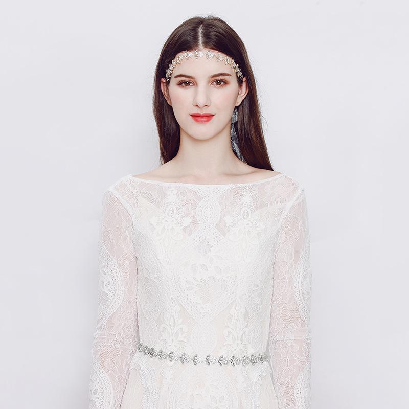 Strassgürtel, Bankettkleid mit Taillenzubehör für Damen, Sonnenblumen-Brautgürtel