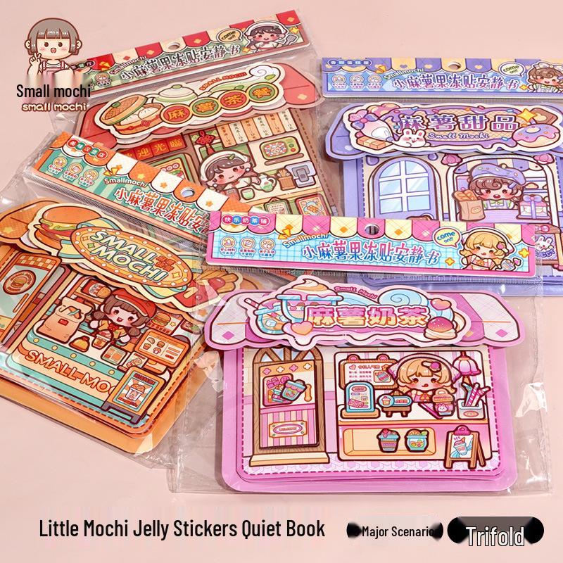 

Mochi Jelly 3D Sticker Book: DIY Quiet Activity for Kids - New Style Girls Handmade Decompression Craft.