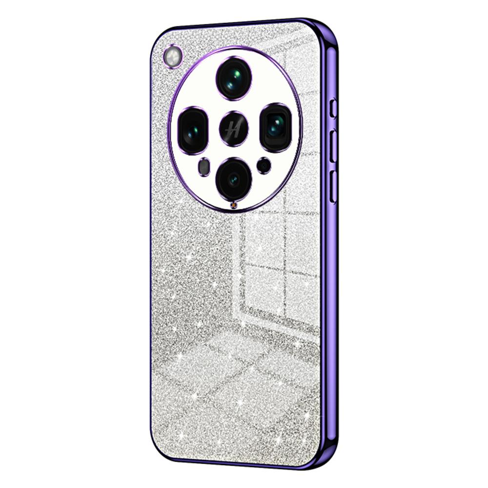 For Oppo Find X8 Ultra 5G Case Electroplating Gradient Glitter TPU Phone Cover