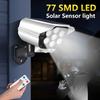 77 LED Outdoor Solar  Light Motion Sensor Solar Surveillance Lights Dummy Camera Wall Lamp  Garden