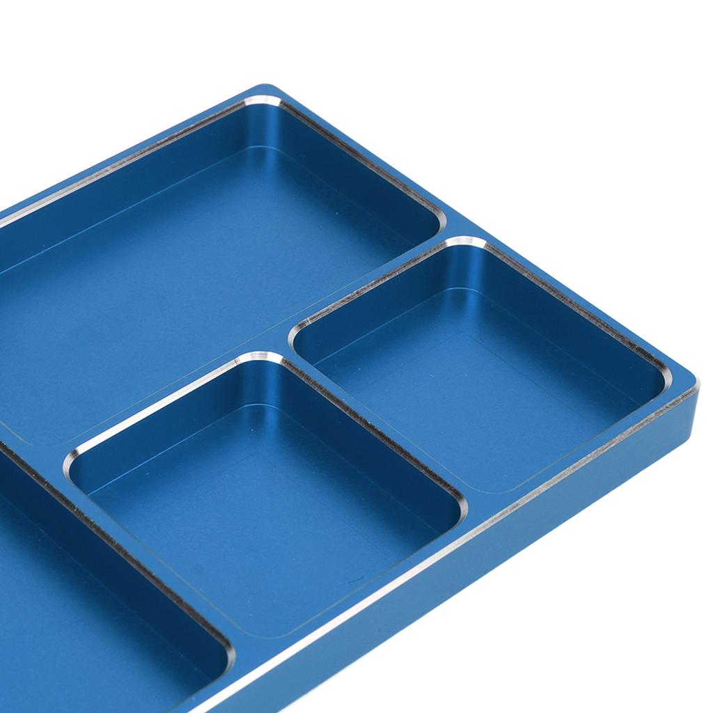 RC Screw Tray Aluminium Alloy with Magnetic Pad RC Repair Tool Screws Disk for Maintenance Outdoor