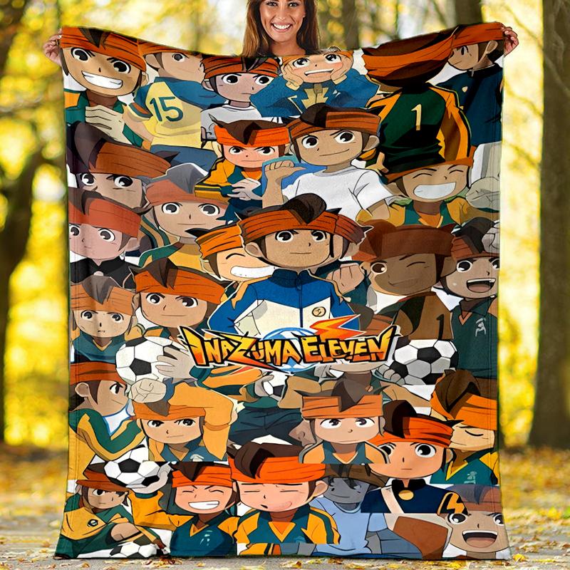 Inazuma Eleven printed throw blanket—soft,warm;versatile blanket for all seasons—perfect as &air-conditioning throw,nap blanket