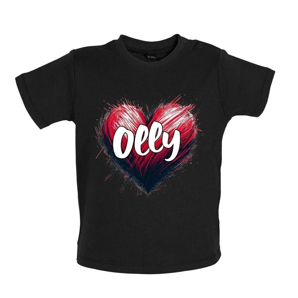 

Love Heart Olly - Baby Kids Boys Girls Unisex T-Shirt / Babygrow - 2024 Song Dizzy UK Euro Vision 150