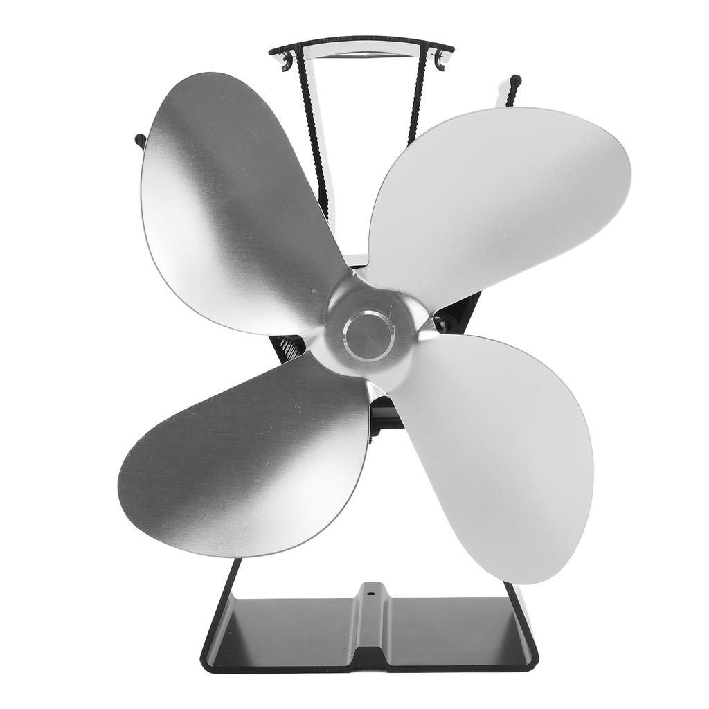 Wentylator kominkowy 4-łopatkowy pionowy trapezowy termoelektryczny zasilany ciepłem wentylator do pieca na drewno