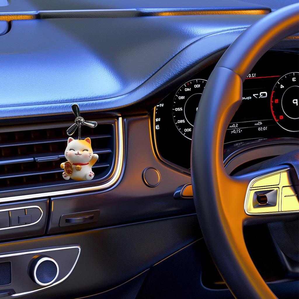Cat Air Vent Propeller | Cute Cat Car Aromatherapy Machine Cute Animal