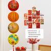 Mid-Autumn Festival Luminous Lantern String: Chinese-Style Decorative Hanging Lanterns for Festive Atmosphere