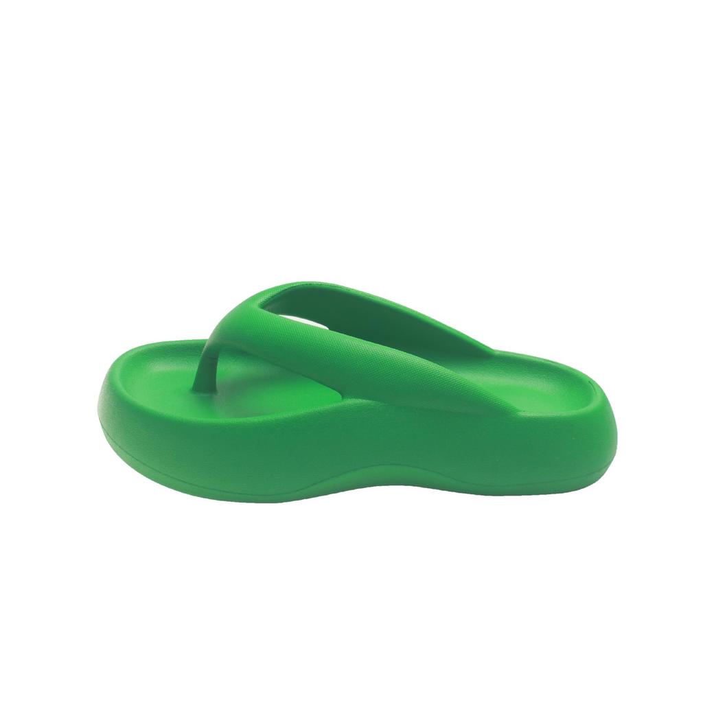 Damen Trendige Koreanische Weichsohlige Dicke Zehensandalen für Sommer-Strandbekleidung