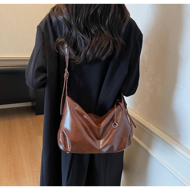 PU Solid Color Zipper Casual Crossbody Bags Temperament Fashi Ladies Bags Sale 2026 Brand Large Capacity Versatile Handbags