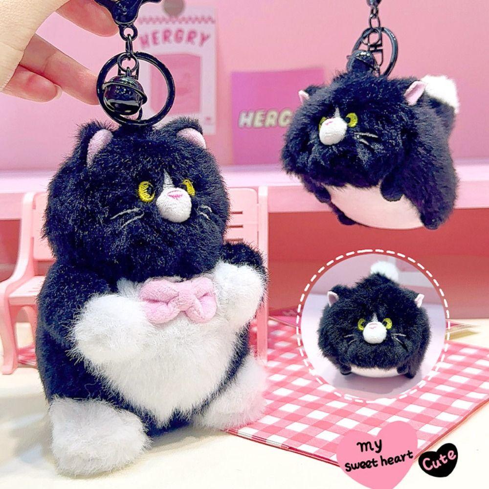 

Collection Cat Plush Car Key Ring PP Cotton Cartoon Doll Toy Pendant Children Gifts Style B