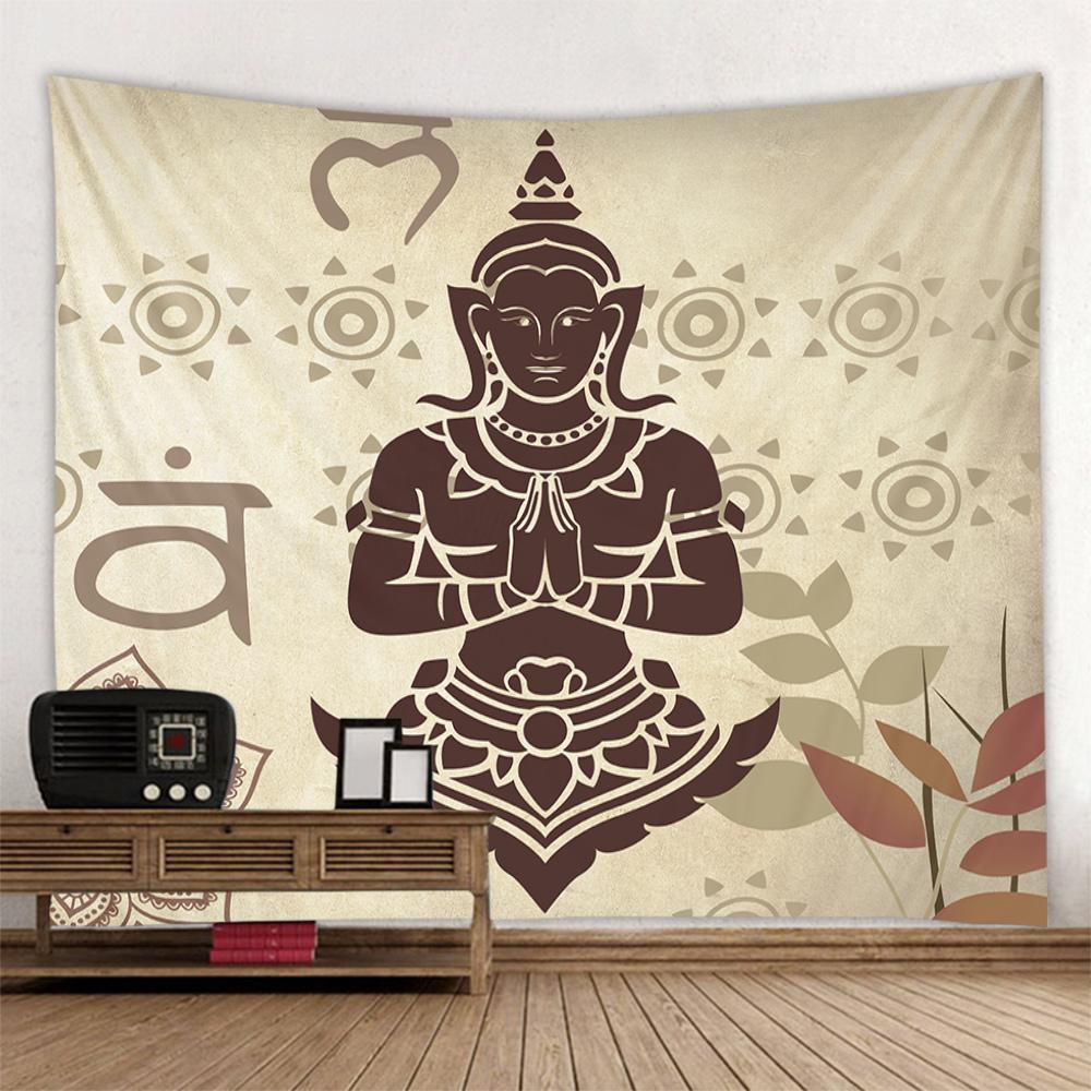 Tapestry wall hanging, yoga background cloth, meditation, chakra, art decoration, dormitory bedroom living room, home decoration