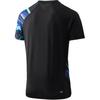 Li-Ning Badminton Series Printed V-Neck Comfortable Breathable Versatile Short Sleeve Badminton Shirt Unisex Tops Black AAYU225-1