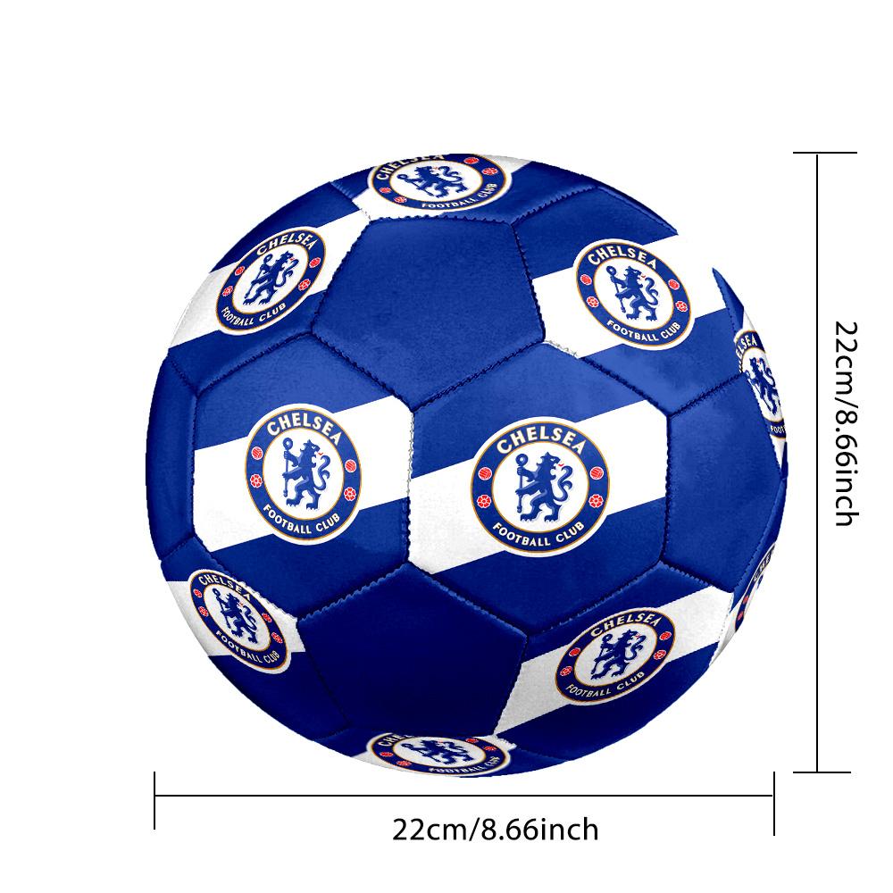 Fußball Chelsea F C Hallenfußball Ball Bunt Alle Altersgruppen Größe 5 Maschinengenäht PVC Wettkampfbereit Langlebig Hoher Rückprall