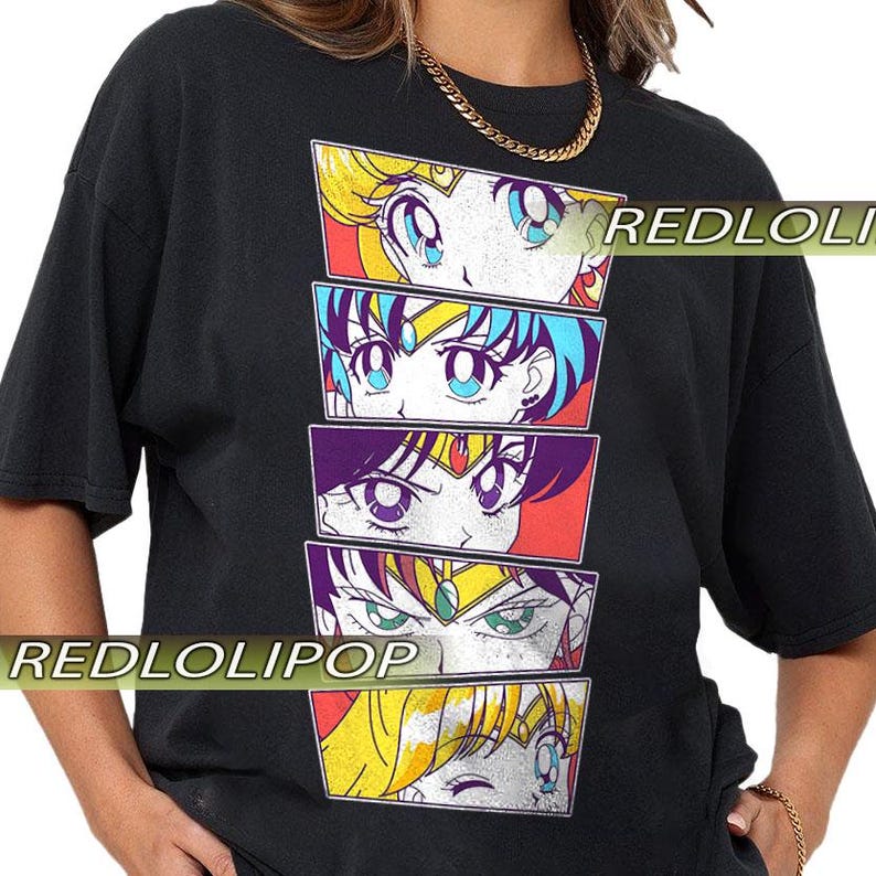 Sailor Graphic Tee: Retro Anime Manga kids T-Shirt RZ 100