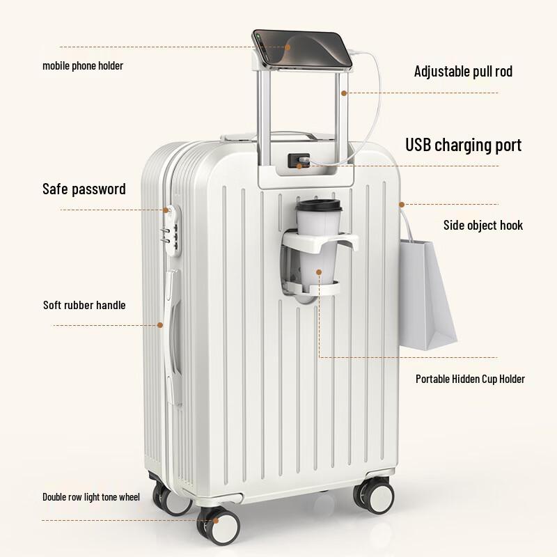 KarLot Lightweight Student Hardshell Suitcase