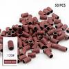 50Pcs Drum Sanding Kit 80# 120# 180# Nail Drill Bits Abrasive Tools Dremel Accessories Sandpaper Shank Rotary Tools