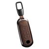 Key Fob Cover Car Key Case Car Protector for CX-3 CX-4 CX-5 CX-7 CX-9 MX-5 MX-5 Leather Smart Key (A3-brown)