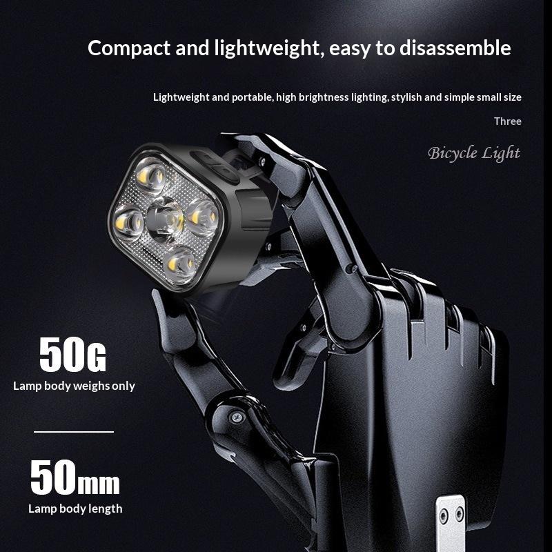 Powerful 400 Lumen Bike Headlight Type-C Charging Waterproof LED Front Lamp for Road and Trail Cycling