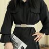 Ladies' Elastic Thin Waistband With Pearl  Waist Chain Simple Korean Style Drawstring Belt Women Apparel Accessories