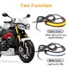 Motor Flasher Light LED Daytime Running Lamp Motorcycle Turn Signal Light Ring Fork Strip Lamp