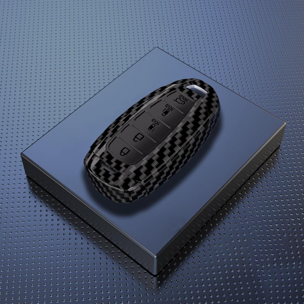 

Abs Carbon 3/4/5 Buttons Car Key Case Cover For Hyundai I30 Ix35 Kona Encino Solaris Azera Grandeur Ig Accent Santa Fe Palisade