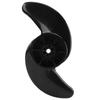 Propeller Thickened Engineering Plastic Black 2 Blade Easy Replaceable Propeller Kits for 12V 24V Engines