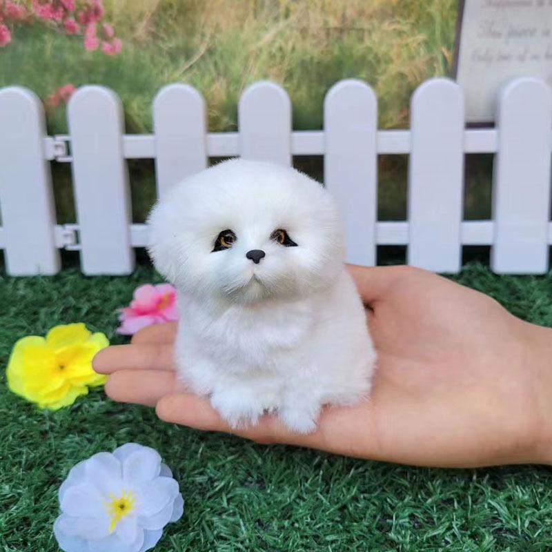 Plüsch Bellende Katze, Hase & Welpen Spielzeug - Pädagogische Tierpuppe für Kinder
