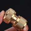 Brass 1/2" Garden Hose Quick Connector 16Mm Hose Waterstop Connector Copper