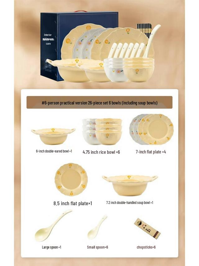 Kangmo French Chantilly White Peony Dinnerware Set