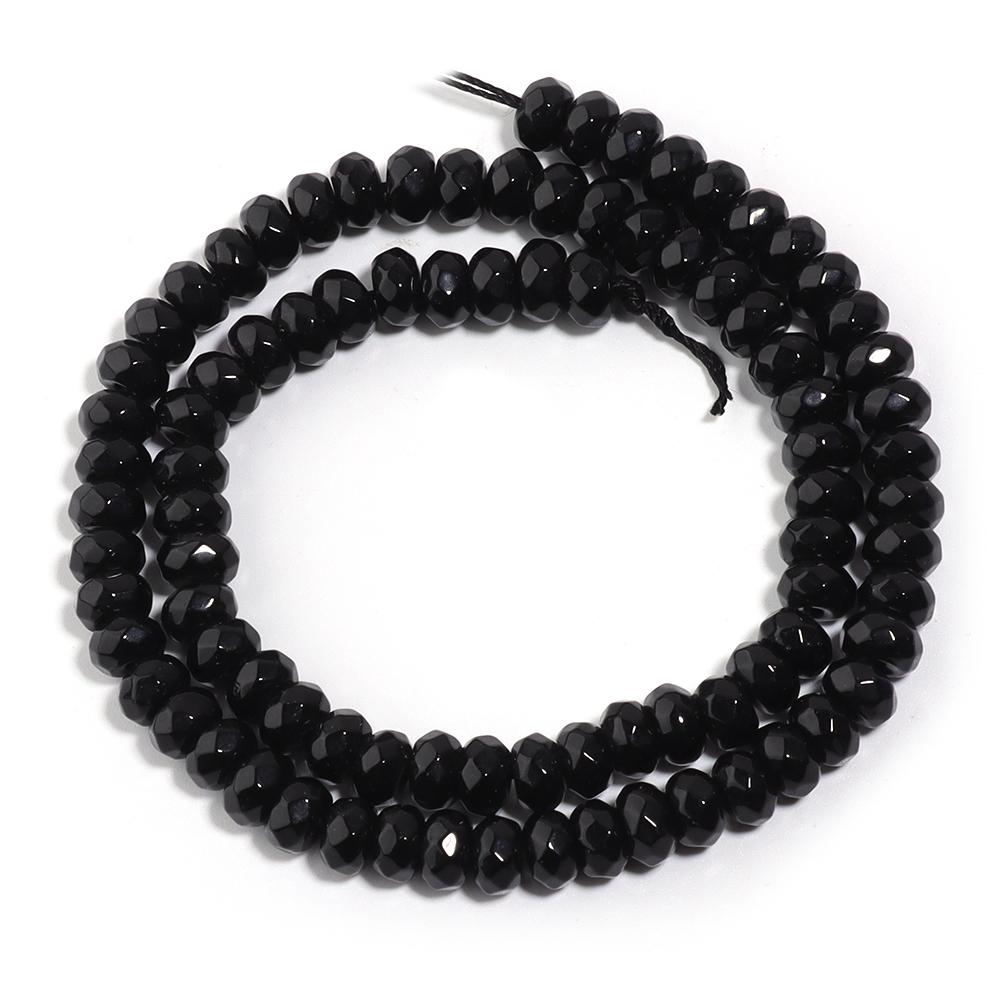 1 Strand 6x4mm Faceted Abacus Beads Colorful Natural Stone Beads Loose Bead For Jewelry Making DIY Loose Beads Bracelet Necklace
