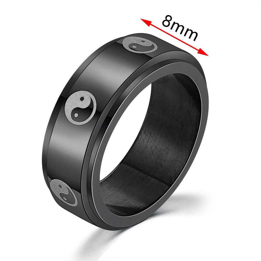 Anxiety Ring Figet Spinner Rings For Women & Men Stainless Steel Rotate Freely Spinning Anti Stress Accessories Jewelry Gifts
