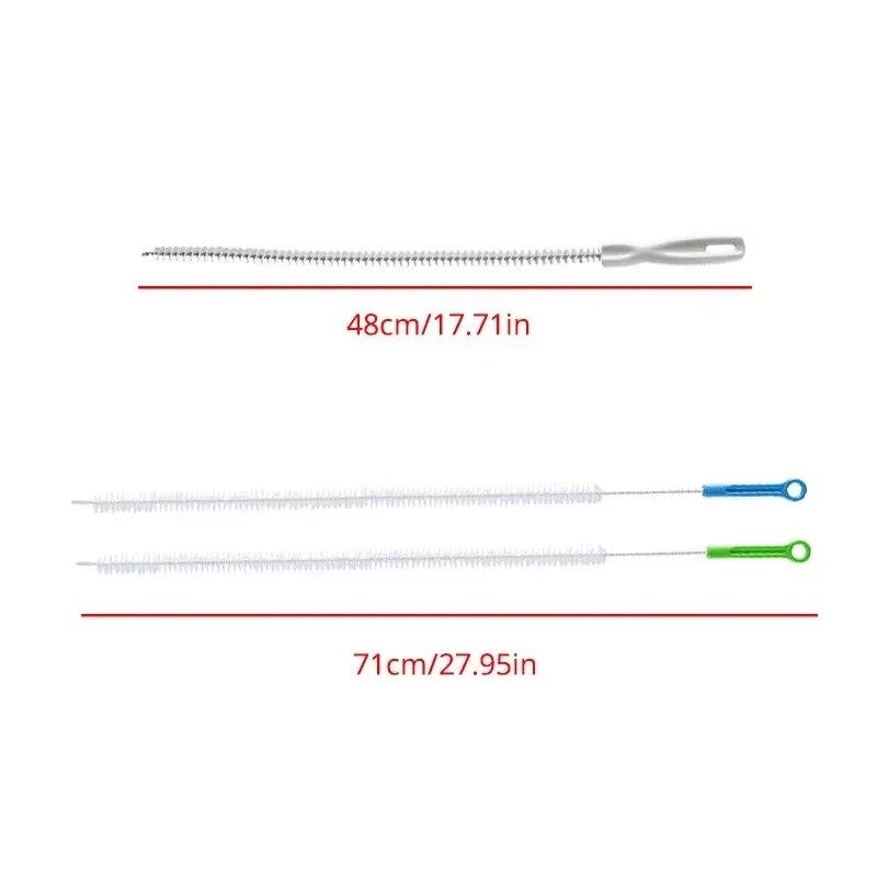 Pipe Dredging Brush Bathroom Sewer Hair Remove Sink Cleaning Brush 48/65/71cm Drain Cleaner Bendable Flexible Cleaning Tools