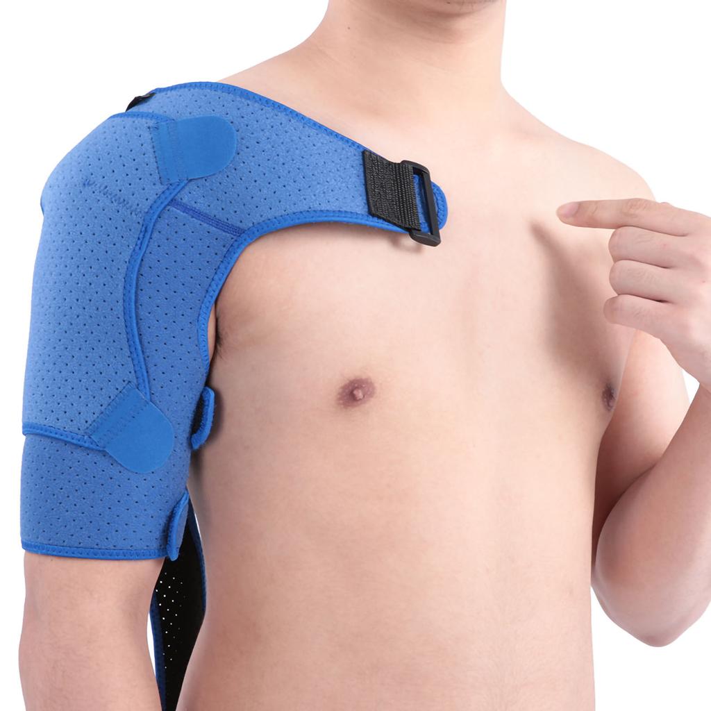 Shoulder Improved Pressurized Punched Breathable Shoulder Protector Small Size (28‑38in) Blu