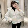 High Quality Fashion Autumn Winter Women Loose Parkas Female Thickening Warm Hooded Cotton Padded Korean Style White Jacket Coat
