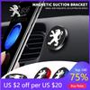 2026 Hot Car Sticker Fashion Car Phone Holder Magnetic Universal Magnet Phone Holder For Peugeot 206 208 306 307 308 407 408 508