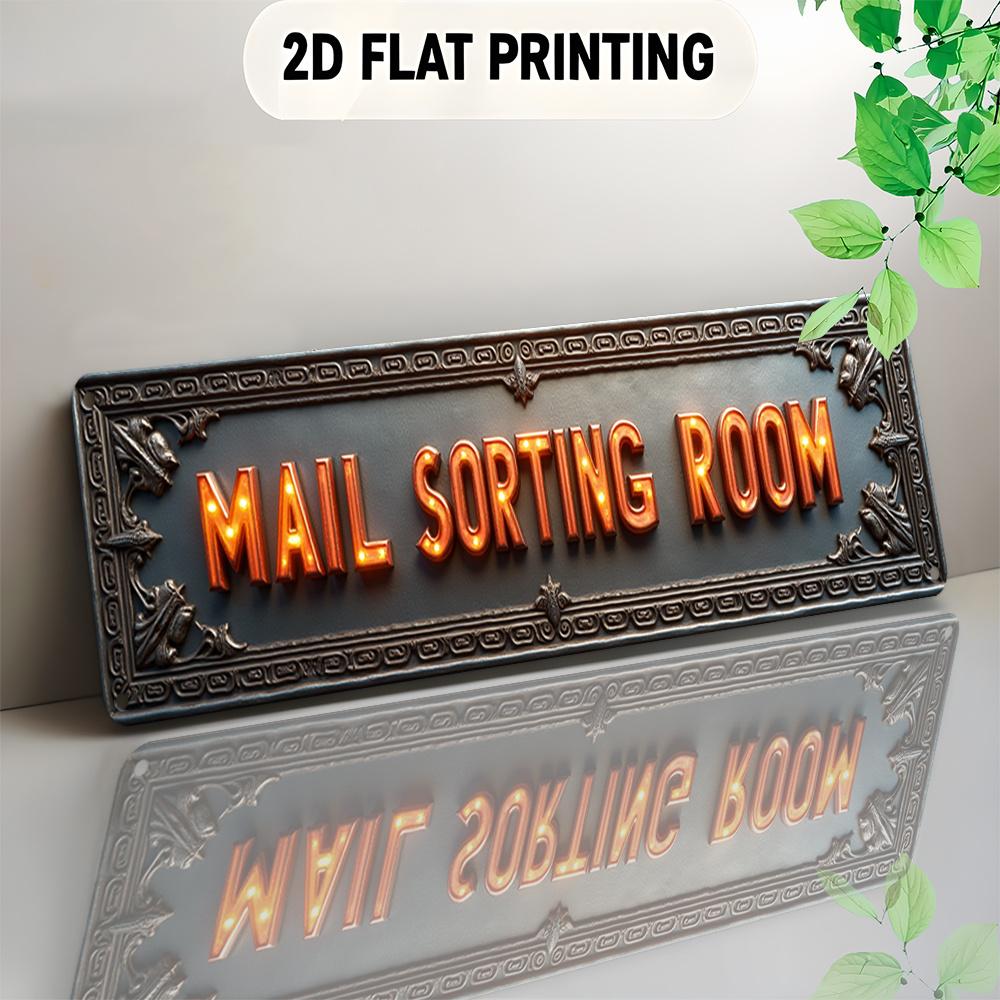 2D Flat - This Is a Two-Dimensional Signboard, Serving As a Captivating Wall-Mounted Decorative Piece. It Features Illuminated Letters Within a Floral