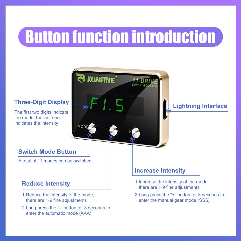 Car Electronic Throttle Controller Racing Accelerator Potent Booster For Toyota Lexus (C) Tuning Parts Accessory