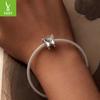 Crystal Sparkling Butterfly Diy Bracelet Beaded, Light Luxury Niche Design Sense S925 Sterling Silver Pendant