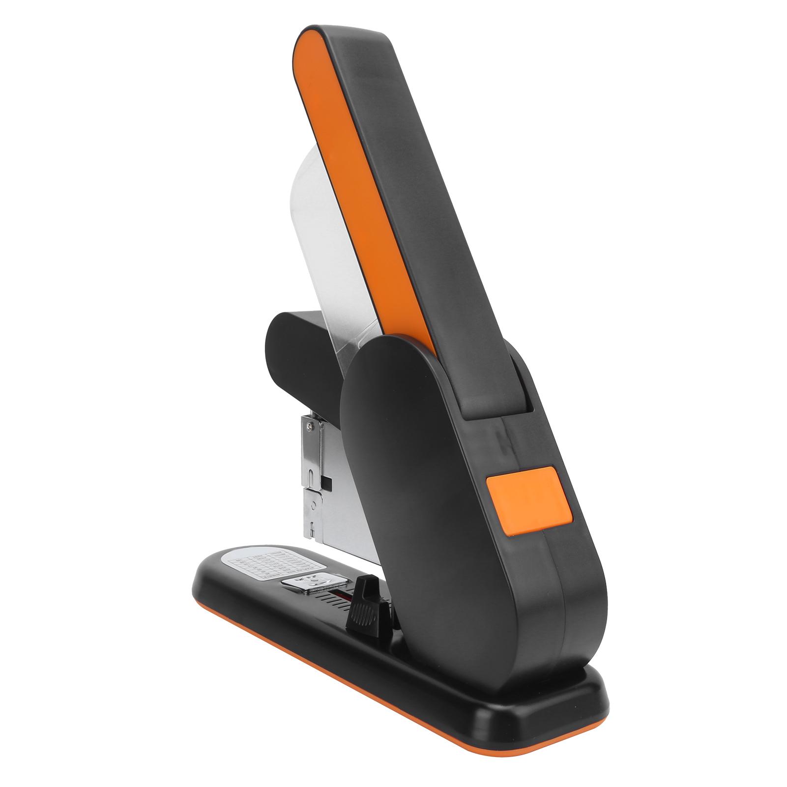 

HeavyDuty Stapler LaborSaving Magazine Type AntiPinch Hand 190 Pages Book Sewer for (Orange )