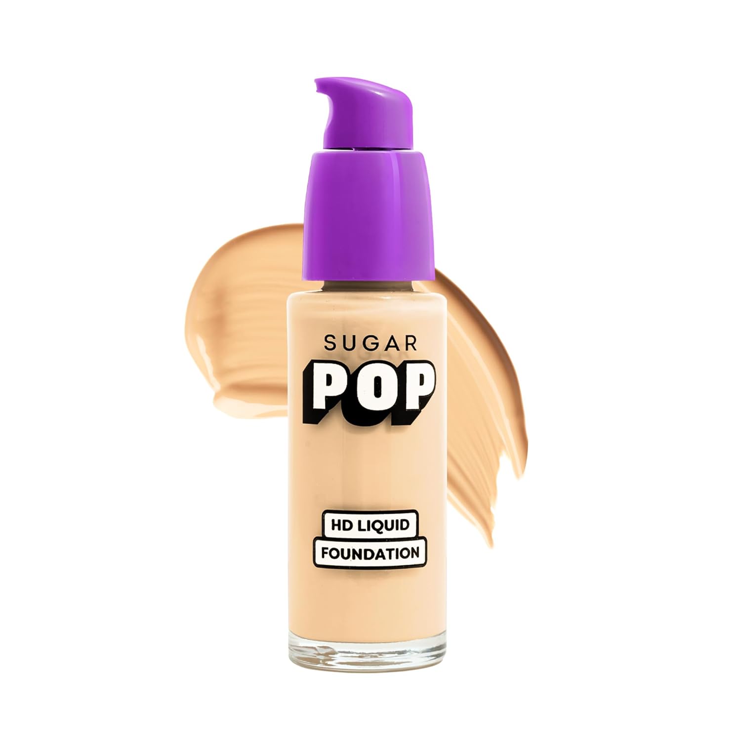 SUGAR POP HD Liquid Foundation SPF 30 Waterproof Matte Full Coverage Longwear Light Weight Airbrushed Base Makeup 30 ml