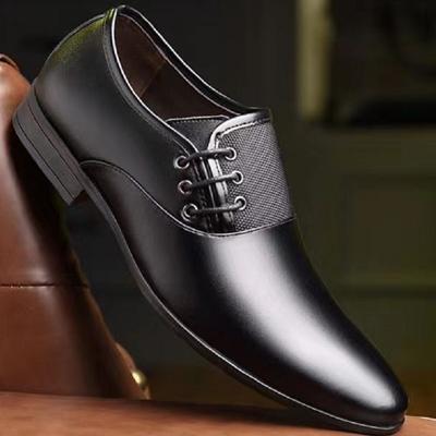 2025 Fashion Men Formal Shoes Size 38-48 Black Brown Classic Point Toe Men Dress Business Party Shoes