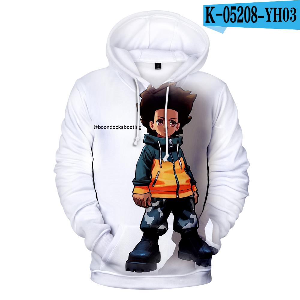 The Boondocks Hoodies 3D Long Sleeve Sweatshirt Men's Hoodie Women Casual Harajuku Streetwear Unisex Oversized Clothes