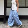 2026 Summer Loose Long Pants Women Trousers Pleated High Waist Trousers Solid Casual Wide Leg Bloomers Women Dance Lantern Pants